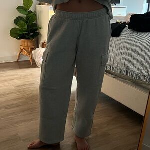 TNA Gray Cargo Sweatpants